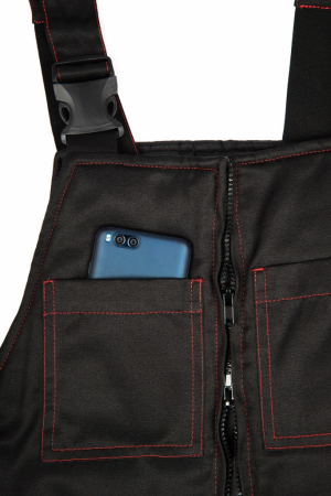 Титан, костюм зимн. куртка+п/к черн.+красн. от магазина Рабочий класс