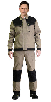 Костюм  Вест-Ворк, куртка+брюки цв. Песочный+черный от магазина Рабочий класс