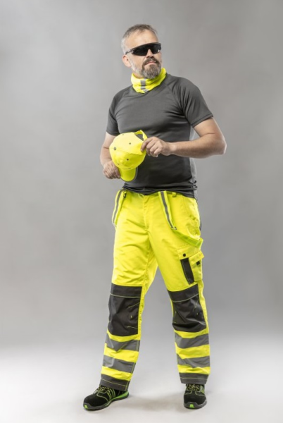 Брюки рабочие сигнальные HOEGERT WERSE, цв. лимон от магазина Рабочий класс