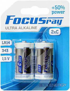 FOCUSray ULTRA ALKALINE LR14 BL2 2/24/192 от магазина Рабочий класс