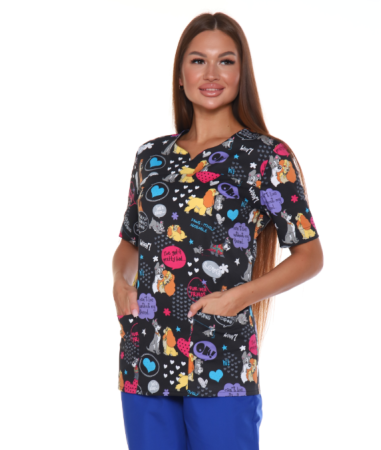 Блуза женская № 12 Сатори Спандекс, цв.белый  от магазина Рабочий класс