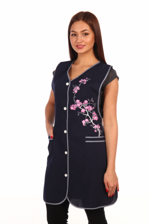 Сарафан № 31 "Сакура" габардин цв. Темно-синий от магазина Рабочий класс