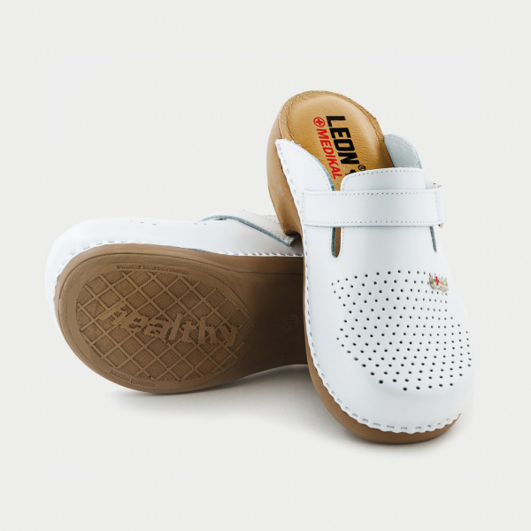 Сабо женские арт. MED159W LEON Medikal цв. Белый от магазина Рабочий класс