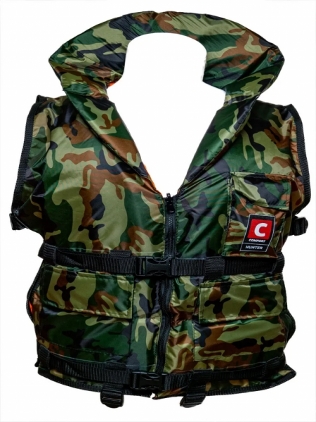Жилет спасательный двухсторонний универсальный COMFORT HUNTER (Охотник) 80-120 кг от магазина Рабочий класс