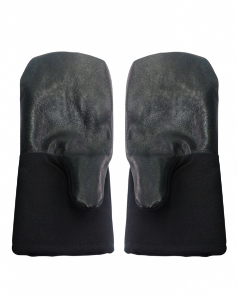 Рукавицы меховые тк. Диагональ с кож. наладонником от магазина Рабочий класс