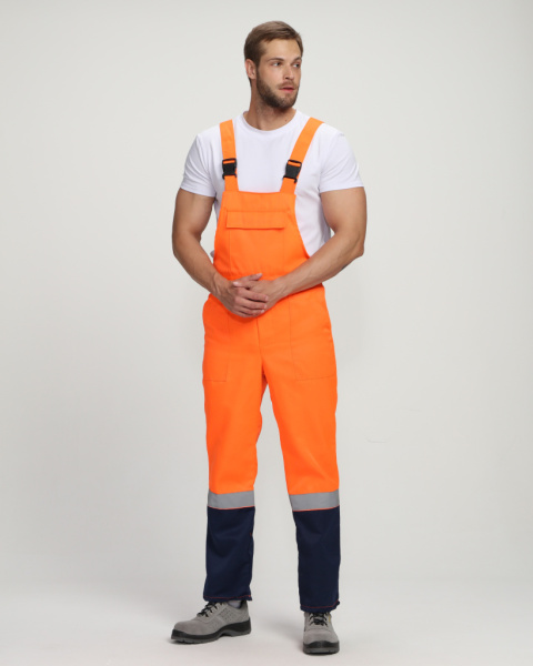 Костюм дорожника ROAD WORK (тк.Смесовая,210) п/к, оранжевый/т.синий от магазина Рабочий класс