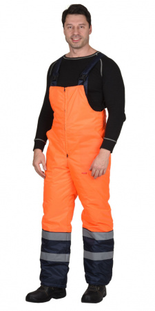 Костюм МАГИСТРАЛЬ-3 куртка+п/к синий с оранж. тк. Оксфорд от магазина Рабочий класс