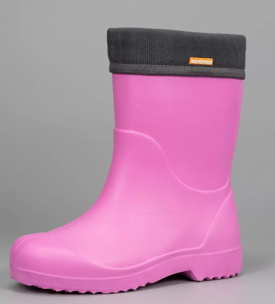 3-106-R04 Сапоги школьные из ЭВА Nordman JET с флисовым утеплителем цвет розовый  от магазина Рабочий класс