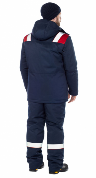 Анкер, костюм утепленный с п/к цв. синий-красный, 4 кл. пояс от магазина Рабочий класс
