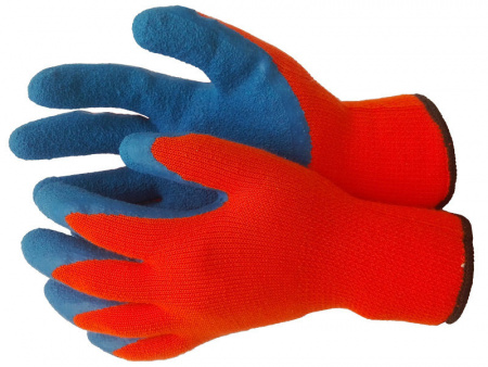 Перчатки нейлон 15 кл. вспен. лат. кр.+син от магазина Рабочий класс