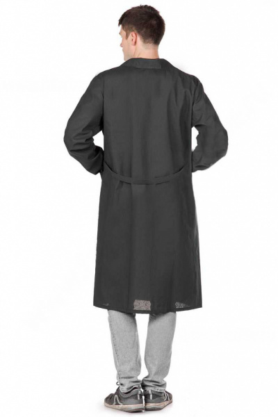 Халат рабочий (бязь)  черный от магазина Рабочий класс