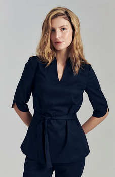 Блуза женская 1084 цв. чернильный, рукав 3/4 от магазина Рабочий класс