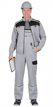 Костюм Практик с п/к (светло-серый/черный) от магазина Рабочий класс