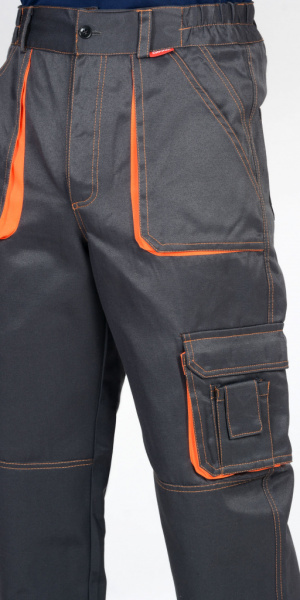 Брюки CROWN цв. т. серый с оранжевым от магазина Рабочий класс