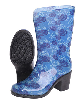 Сапоги ПВХ женские с рисунком (каблук) от магазина Рабочий класс