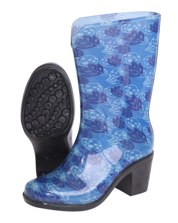 Сапоги ПВХ женские с рисунком (каблук) от магазина Рабочий класс