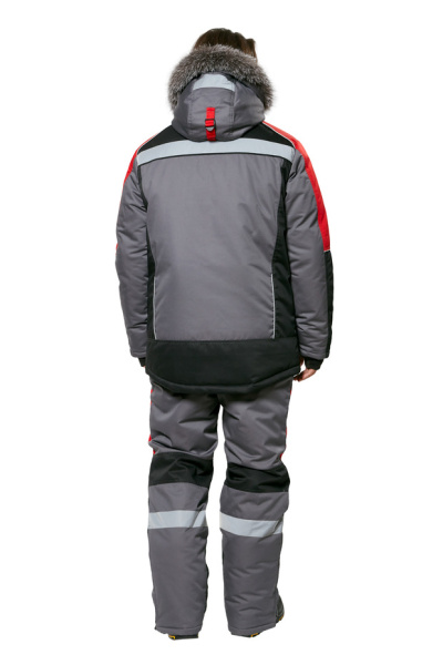 Костюм "Памир-Норд" серый/черный/красный (зимний) от магазина Рабочий класс