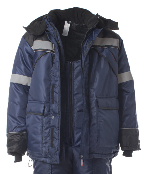 Костюм утепленный «ПАМИР» куртка, полукомбинезон цв. т.синий с черным  от магазина Рабочий класс