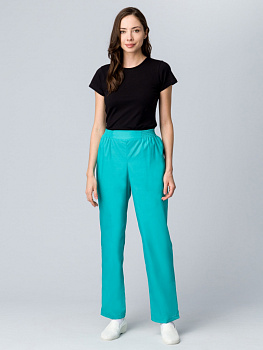 Классик, брюки жен. тк. ТиСи цв. Бирюзовый от магазина Рабочий класс