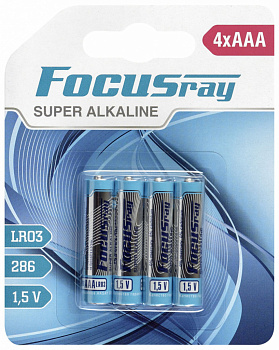 FOCUSray Super ALKALINE LR03/BL4 4/48/576 от магазина Рабочий класс