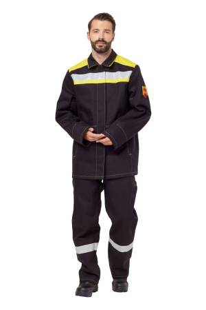 Костюм сварщика мужской летний "Файмер 2" цвет черный/желтый от магазина Рабочий класс