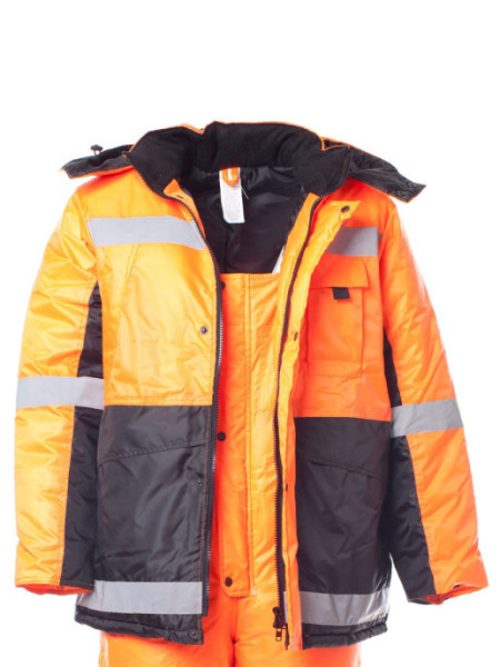 Костюм "МЕТЕО" (ОКСФОРД) куртка п/к оран/черн.  от магазина Рабочий класс