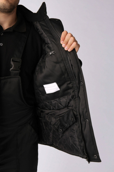 Костюм зимний Профи-Норд (тк.Смесовая,250) п/к, черный/серый от магазина Рабочий класс