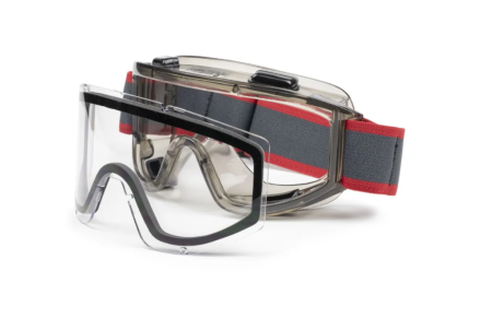 Очки Премиум двойные закрытые непрямая вентиляция, прозрачные линзы с AF-AS покрытием от магазина Рабочий класс