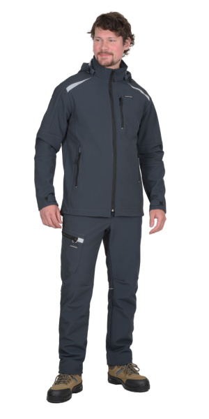 Куртка "Спейс" софтшелл сине-серая ТА от магазина Рабочий класс