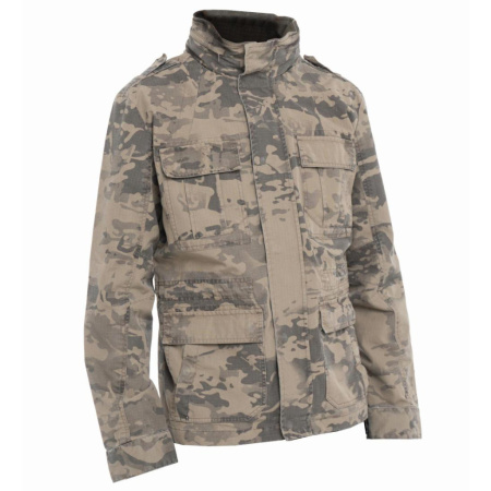 КУРТКА МУЖСКАЯ ИЗ ХЛОПКА "YUMCO", Модель A2200397M, цвет оливковый камуфляж от магазина Рабочий класс