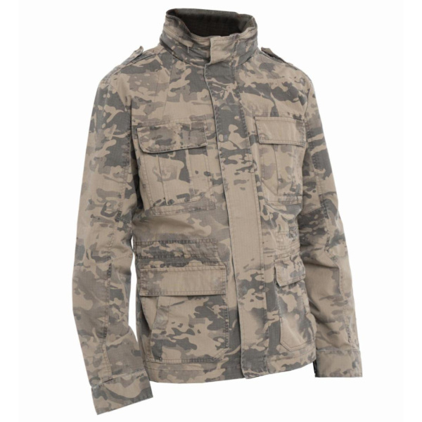 КУРТКА МУЖСКАЯ ИЗ ХЛОПКА "YUMCO", Модель A2200397M, цвет оливковый камуфляж от магазина Рабочий класс