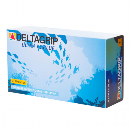 Перчатки нитриловые неопудренные Gward DELTAGRIP ULTRA LS СИНИЕ от магазина Рабочий класс