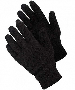 Перчатки полушерстяные черные от магазина Рабочий класс
