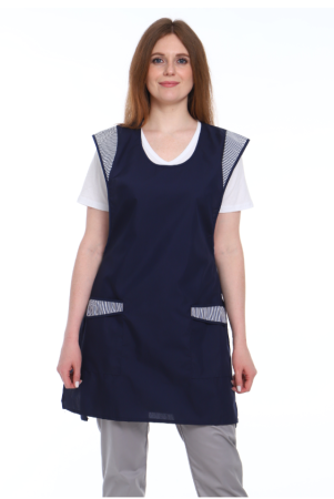 Фартук № 18А тк. ТиСи цв.Темно-синий (44-56) от магазина Рабочий класс