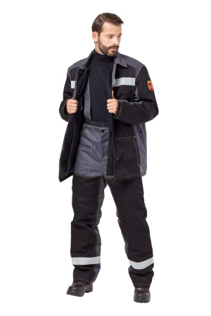 Костюм сварщика мужской зимний "Файмер 1" цвет серый/черный от магазина Рабочий класс