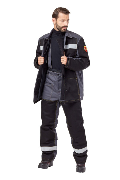 Костюм сварщика мужской зимний "Файмер 1" цвет серый/черный от магазина Рабочий класс
