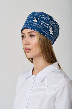 Колпак Хлопок р. 57-59 Мопсы на синем от магазина Рабочий класс