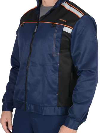 Практик, костюм летн. куртка, брюки синий с черным СОП 50мм от магазина Рабочий класс