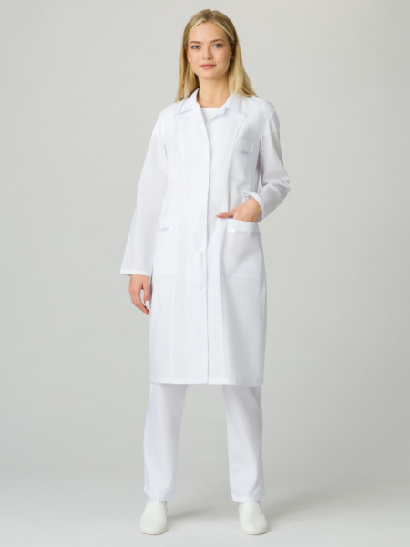 Халат женский Стандарт (тк. ТиСи) цв. Белый от магазина Рабочий класс