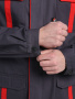 Костюм ИТР СОП UZ (тк.Саржа,250) брюки, т.серый/красный от магазина Рабочий класс