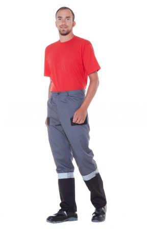 Костюм Норд летний цв. серый+красный с брюками от магазина Рабочий класс