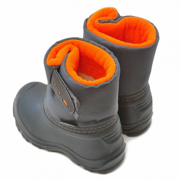 Сноубутсы Nordman JOY малодетские из ЭВА на высокой липучке (цв. оранжевый  серый) от магазина Рабочий класс