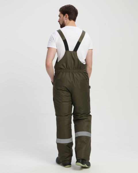 Костюм зимний Вектрон-2 СОП (тк.Таслан,135) п/к, хаки/черный от магазина Рабочий класс