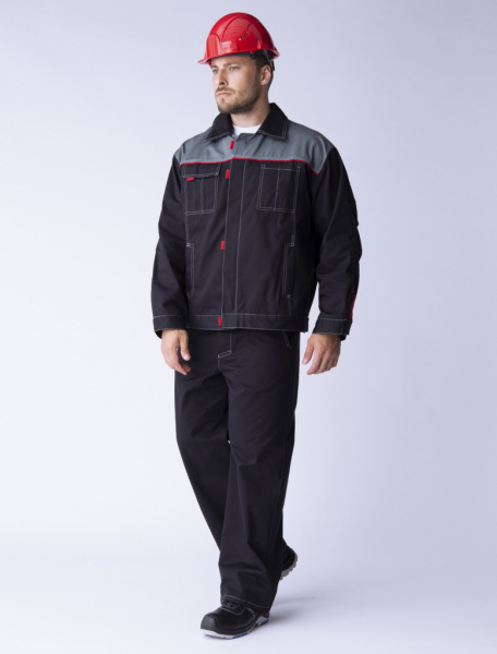 Костюм Фаворит с п/к, ткань Саржа (серый) от магазина Рабочий класс