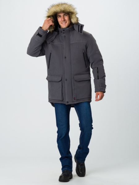 Куртка зимняя Аляска-Люкс (тк.Карелия), серый от магазина Рабочий класс