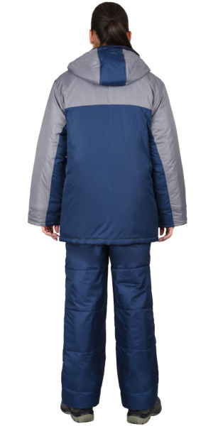 Куртка "СИРИУС-ФРИСТАЙЛ" женская, т.синяя со стальным  от магазина Рабочий класс